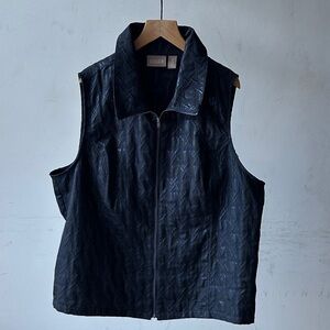 Chico's Midnight Blue Quilted Vest